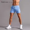 Shorts pour hommes Samlona Hommes Loisirs Shorts D'été Sexy À Lacets Maigre Shorts Plus La Taille 3xl Homme Casual Plage Pantalon Court Bleu Blanc Z230703