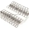 Other Housekeeping Organization Stainless Steel Clothes Clips 5.5X2.5Cm Socks P Os Hang Rack Parts Portable Clothing Pegs Drop Del Dh4X5