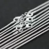 Grote promotie 1 MM 925 Zilveren Snake Collier met Kreeft Sluitingen Sieraden kettingen Voor Hanger DIY 16 inch tot 24 inch