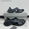 Slippers foam runner Designer slipper men women Sandals Triple Black White Resin pattern mens womens slides With box T230703