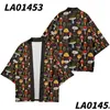 Etnische Kleding Paddestoel Print Strand Mode Japanse Kimono 2023 Plus Size 5Xl 6Xl Gewaad Vest Mannen Shirts Yukata Haori Womens Dro Dhn3D