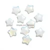 Stone Natural Crystal Five-Pointed Star Ornaments Quartz Healing Crystals Energy Reiki Gem Craft Handbitar vardagsrumsdekoration Dhosg