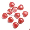 Pierre 20Mm Naturel Rose Rose Quartz Blanc Cristal Coeur Ornement Chakra Guérison Reiki Perles Pour La Fabrication De Bijoux Diy Cadeau Décoration D Dhrsd