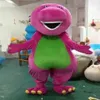 2019 Korting fabriek Barney Dinosaur Mascot Kostuums Halloween Cartoon Volwassen Grootte Fancy Dress265C