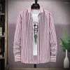 Camisas casuais masculinas Camisa de algodão superdimensionada Botão Up Hip Hop Tops de manga comprida Coreano Harajuku Roupas masculinas Vintage Ulzzang R70