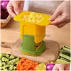 Фруктовые овощные инструменты Mtifunctional Chopper Home Home HANT DAING TOMPER DICER CUCMER POTATO SLICER FREED FRIS FRIS