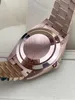 Diamond Watch Herrenuhr 228345, 40 mm, römische Ziffern, grünes Zifferblatt, automatisches mechanisches Uhrwerk, Roségold-Edelstahl-Armbanduhr mit Box