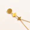 Fashion Designer Jewelry Classic 4/Four Leaf Clover locket Necklace Highly Quality Choker chains 18K Plated gold girls Gift