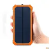 Cell Phone Power Banks 20000Mah Solar Poverbank per Oppo Lg Bank Caricabatterie Batteria Portatile Mobile Pover Drop Delivery Telefoni Accessori Dhatj