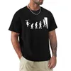 メンズポロ面白いロッククライミング進化 Tシャツ Tシャツ半袖カスタム Tシャツメンズ無地シャツ 230703