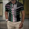 Herren-Poloshirts, kurzärmelig, 3D-Allover-Druck, Herren-Poloshirt, geometrische Muster, Sommer, kurzärmelige Kleidung, Straße, Freizeit, Polo-Tops 230703