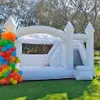 3.5M / 4M Commercial Extérieur Blanc Bounce House Gonflable Jumper Jumping Castle Avec Toboggan Combo Pour Mariage