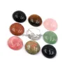 Steen 20Mm Mini Ronde Natuurlijke Carving Cabochon Crystal Polijsten Gem Healing Sieraden Diy Acc Drop Levering Dh37D