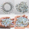 Charms Opal Stone Hexagonal Healing Reiki Point Hangers voor sieraden maken groothandel drop levering bevindingen componenten DHQIR