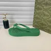 Luxe designer slippers met dikke zolen van foam voor dames, lichte, zachte antislip zomerstrandvakantie
