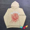 Tasarımcı Erkek Hoodies Sweatshirts Khaki Young Thug Örümcek Kapşonlu Erkek Kadınlar 1 Beyaz Köpük Baskı Kırmızı Cobbweb Sp5der Hip Hop 555555 Sakil GVNQ8