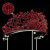 Europe Baroque reine princesse cristal diadème couronne pour femmes mariage Vintage mariée couronne cheveux robe accessoires