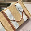 Designertassen strandtas Tote bags Dames handtas Chlose bags Emmerzakken Stro geweven canvas Leren handriem Decoratie Boodschappentassen Crossbodytassen Geweven tassen