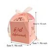 Emballage cadeau 50pcs boîte découpée au laser Ramadan décoration bonbons pour Eid Mubarak Hajj fête musulman événement faveurs décorations 230701