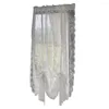 Curtain Window Drape Lace Sunscreen White Floral Sheer Home Decor