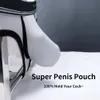 Hombre bolsa para bulto Lencería niño suave Super grande U-convexo Boxers elástico pene bolsa ropa interior para mejorar el deporte Sexy escritos