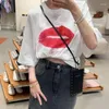 Vrouwen T-shirts YICIYA IS Merk Y2k Top Vrouwen Zomer T-shirts Crop Mode Vrouw Blouse 2023 Vrouwelijke Kleding Streetwear oversized T-shirt