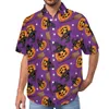 Koszulki męskie kapryśne dyniowe bluzki man zabawne Halloween Hawaje krótkie rękaw