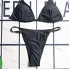 Kvinnors badkläder Bikini Three Color Sexig Thong Letter Baddräkt Lyxiga strandkläder Designers Underkläder Tvådelar