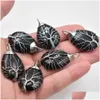 Charms Natural Stone Healing Crystal Tree Of Life Pendants Rose Quartz Wire Wrapped Trendy Jewelry Making Wholesale Drop Delivery Fi Dh4Wf