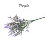 Pacote de flores secas artificial romântico provence lavanda casamento decorativo para decoração de casa grão natal plástico planta falsa