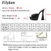 Sandales maison chaussures Eilyken Fashion Design bout ouvert plate-forme pantoufles pour femmes gladiateur sandales Spike talons hauts été pompes chaussures de fête 230701