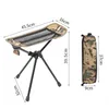 Camp Furniture Fishing Chairs Mesh Splicing Folding Chair Footrest Camping Footstool Beach Hiking Picnic Seat For 230701 833