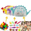 Children Dinosaur Messenger Beach Bag Swimsuit Goggles Shell Toys Storage Organizer Kids Travel Toiletries Mesh Bag LX5669