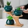 Planters POTS Oval Shape Bamboo Wood Plant Tray Plant Flower Pot Stand Favor Pot Tray Simple Elegant Design Home Balcony R230614
