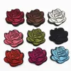 90pcs 9colors Rose Flower Embroidery Fabric Patches Applique Embossed Lace Motif225l