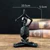 Halloween American Vintage Yoga Skeleton Character Resin Hantverk Heminredning Vardagsrumsdekorationer