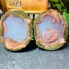 Objets décoratifs Figurines Agate naturelle Pierre originale Cristaux de guérison Spécimens minéraux bruts Jade Pierres précieuses Ornements 230701