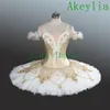 Or professionnel classique crêpe tutu magnifique or ballet compétition tutu professionnel Ballet Tutu Costumes pour femmes2446