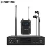 Mixer UHF Mono Audio Wireless in Ear Monitor System Transmetteur Metal Transmetteur Roby Bodypack Récepteur 50 Fréquences 500 / 900MHz PHENYX PRO