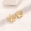 Luxury Brand Designers Letters Stud 18K Gold Plated S925 Silver Flower Geometric Famous Women Stainless Steel Round Earring Wedding Party Jewerlry Gifts