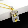Custom Pass Diamond Tester Hip Hop Vvs Moissanite Hanger Ketting Iced Out 925 Zilveren Avatar van Jezus Hanger Mannen Sieraden