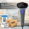 Scanners Etum NT2012 Handheld wirereress Barcode scanner et NT1228BL Bluetooth 1D / 2D QR Code de barre de barre PDF417 pour iOS Android iPad