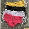 Women'S Jeans Summer Women Short Sexy Cut Off Low Waist Denim Shorts Mini Drop Delivery Apparel Womens Clothing Dhjly