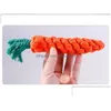 Chien Jouets À Mâcher Carotte Noeud À Mâcher Chat Coton Corde Pet Molaire Double Drop Livraison Maison Jardin Fournitures Dhsqx