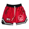 Herrshorts Hanma Baki Anime Herr Kvinnor Snabbtorkande Mesh Gym Andas till Fitness Joggare Sommar Basket Sport Skåp Man 230703