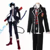 Anime Ao no Exorcist Cosplay azul exorcista Rin Okumura disfraz uniforme escolar hombres trajes Outfits2766