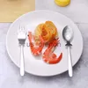 Dinnerware Sets Creative Fish Head Spoon Shrimp Fork Stainless Steel Children's Tableware Portable Picnic Cutlery Home Kitchen Dinnerware x0703