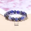 Natural Yellow Jade 3mm Small Beads Strand Finger Rings Handmade Sodalite Stone Ring For Women Fashion Party Jewelry Gift