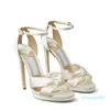 Designer -Summer Platform Sandals Chaussures Straps Luxury Gladiator Wedding Robe de mariée Lady High Heels