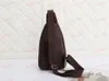 Zíper de duas camadas de camada crossbody saco designer bolsa de tipóia bolsa de tipóia estampada saco de cinto de luxo da cintura de luxo bolsa de ombro de peito